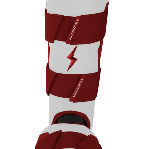 BRUCE BOLT Chrome Series Leg Guard - MAROON
