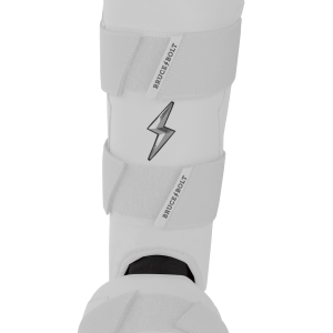 BRUCE BOLT Chrome Series Leg Guard - WHITE